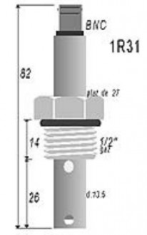 Sonde de conductivité 1R31 pour traitement des eaux - Devis sur Techni-Contact.com - 2