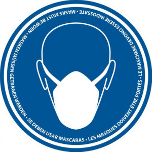 Sticker Port du Masque Obligatoire - Devis sur Techni-Contact.com - 1