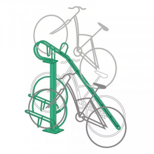 Support 3 vélos double rack et borne de recharge extérieure - Devis sur Techni-Contact.com - 4