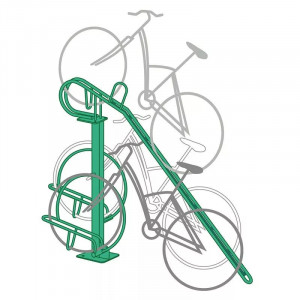 Support 3 vélos double rack et borne de recharge extérieure - Devis sur Techni-Contact.com - 7