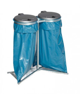 Support sac poubelle avec couvercle plastique - Devis sur Techni-Contact.com - 2