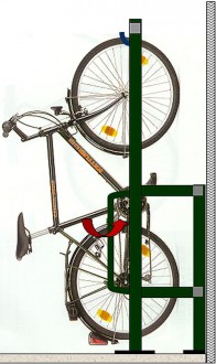 Support vélo mural vertical 6 à 10 places - Devis sur Techni-Contact.com - 1