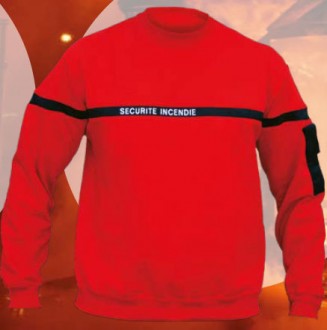 Sweat-shirt col rond sécurité incendie - Devis sur Techni-Contact.com - 1