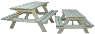 Table banc en bois 180 cm - Devis sur Techni-Contact.com - 1