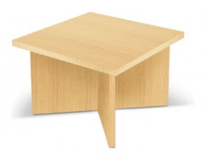 Table basse carrée en bois - Devis sur Techni-Contact.com - 1