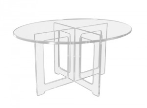 Table basse plexi ovale - Devis sur Techni-Contact.com - 1