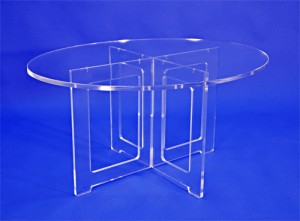 Table basse plexi ovale - Devis sur Techni-Contact.com - 2