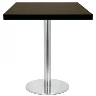 Table carrée en bois couleur acajou - Devis sur Techni-Contact.com - 1