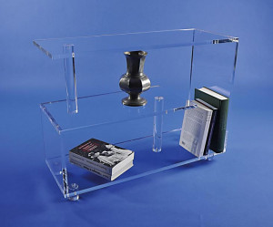 Table d'appoint en Plexiglas avec étagères - Devis sur Techni-Contact.com - 1