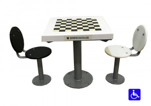 Table d'échecs extérieure avec 2 sièges - Devis sur Techni-Contact.com - 1