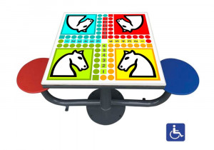 Table de jeux petits chevaux accessible - Devis sur Techni-Contact.com - 1