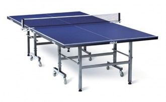 Table de ping pong sur roulettes - Dim: 274 x 152 x 76 cm / Matière : métallique