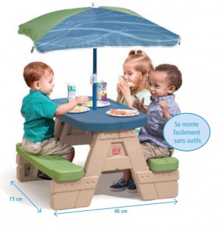 Table de pique-nique pour petits enfants - Devis sur Techni-Contact.com - 1