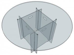 Table démontable ronde plexiglas - Devis sur Techni-Contact.com - 3