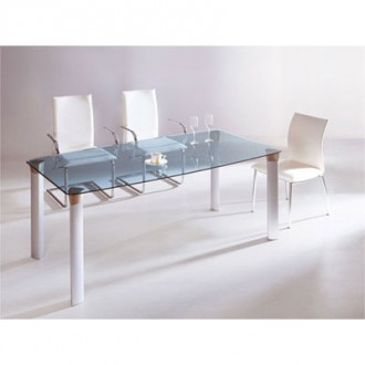 Table design en verre transparent - Devis sur Techni-Contact.com - 1