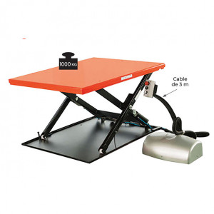Table élévatrice électrique extra-plate 1000 kg - Devis sur Techni-Contact.com - 2