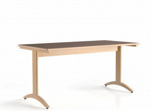 Table en bois avec piétement a dégagement latéral - Devis sur Techni-Contact.com - 1
