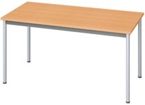 Table en mélaminé rectangulaire de réunion - Dimensions (L x P):  120 x 60 cm
