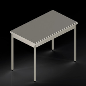 Table inox fixe avec ou sans étagère - Devis sur Techni-Contact.com - 2