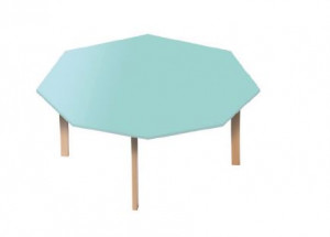 Table octogonale en bois diamètre 120 - Devis sur Techni-Contact.com - 1