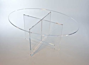 Table ovale démontable plexiglas - Devis sur Techni-Contact.com - 1