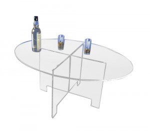 Table ovale démontable plexiglas - Devis sur Techni-Contact.com - 2