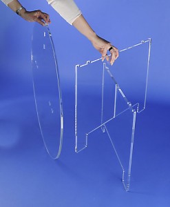 Table ovale démontable plexiglas - Devis sur Techni-Contact.com - 5
