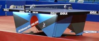 Table ping pong à ceinture métallique - Dim( L x l x H ):200 x 150 x 120 cm /Agréer  : ITTF