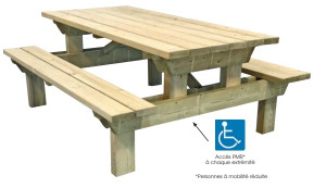 Table pique nique en bois - Devis sur Techni-Contact.com - 2