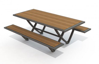 Table pique-nique bois stratifié - Devis sur Techni-Contact.com - 1