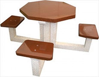Table pique-nique hexagonale - Devis sur Techni-Contact.com - 1