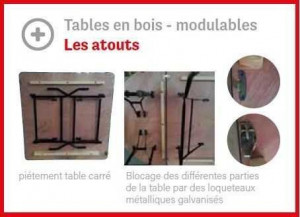 Table pliante bois polyvalente - Devis sur Techni-Contact.com - 4