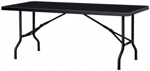 Table pliante polypro noire - Devis sur Techni-Contact.com - 1