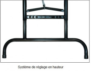 Table rectangulaire à hauteur réglable en polyéthylène - Devis sur Techni-Contact.com - 3