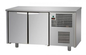 Table réfrigérée 2 portes inox - Capacité 270 Litres