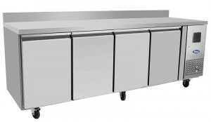 Table réfrigérée positive Adossée 4 portes GN 1/1 - Devis sur Techni-Contact.com - 1