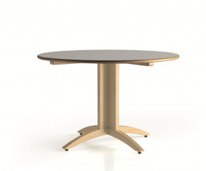 Table ronde en bois avec piétement central  - Devis sur Techni-Contact.com - 1