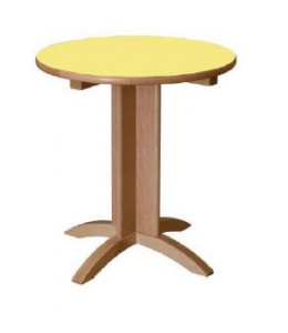 Table ronde en bois hêtre massif  - Devis sur Techni-Contact.com - 1