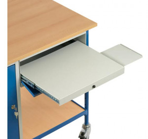 Table roulante avec 1 placard 1 tiroir à serrure - Devis sur Techni-Contact.com - 3