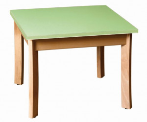 Table carrée scolaire 60 x 60 cm - Devis sur Techni-Contact.com - 1