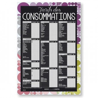 Tableau de tarif consommations - Devis sur Techni-Contact.com - 1