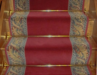 Tapis d'escalier tissé - Collection louvre antique