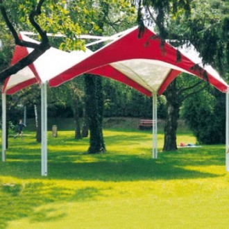 Tente pagode aluminium - Surface de 16 à 25 m²