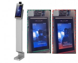 Totem LCD terminal de dépistage température corporelle - Devis sur Techni-Contact.com - 1