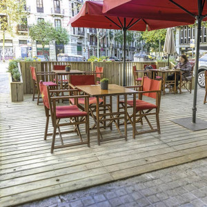 Terrasse bois démontable pour restaurant modèle en îlot - Devis sur Techni-Contact.com - 8