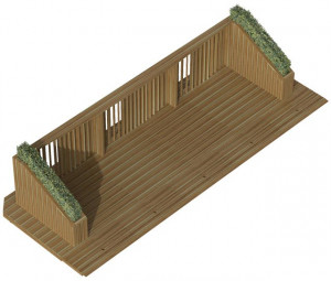 Terrasse bois démontable pour restaurant modèle en ligne - Devis sur Techni-Contact.com - 1