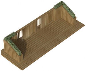 Terrasse bois démontable pour restaurant modèle en ligne - Devis sur Techni-Contact.com - 2