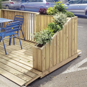Terrasse bois démontable pour restaurant modèle en ligne - Devis sur Techni-Contact.com - 6