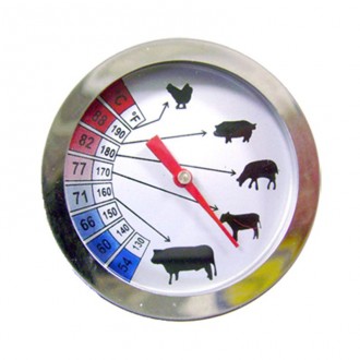 Thermomètre sonde pour cuisson viande   - Amplitude :  54 °C à + 88 °C