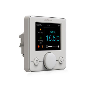 Thermostat Wi-Fi blanc avec écran LCD   - Devis sur Techni-Contact.com - 2